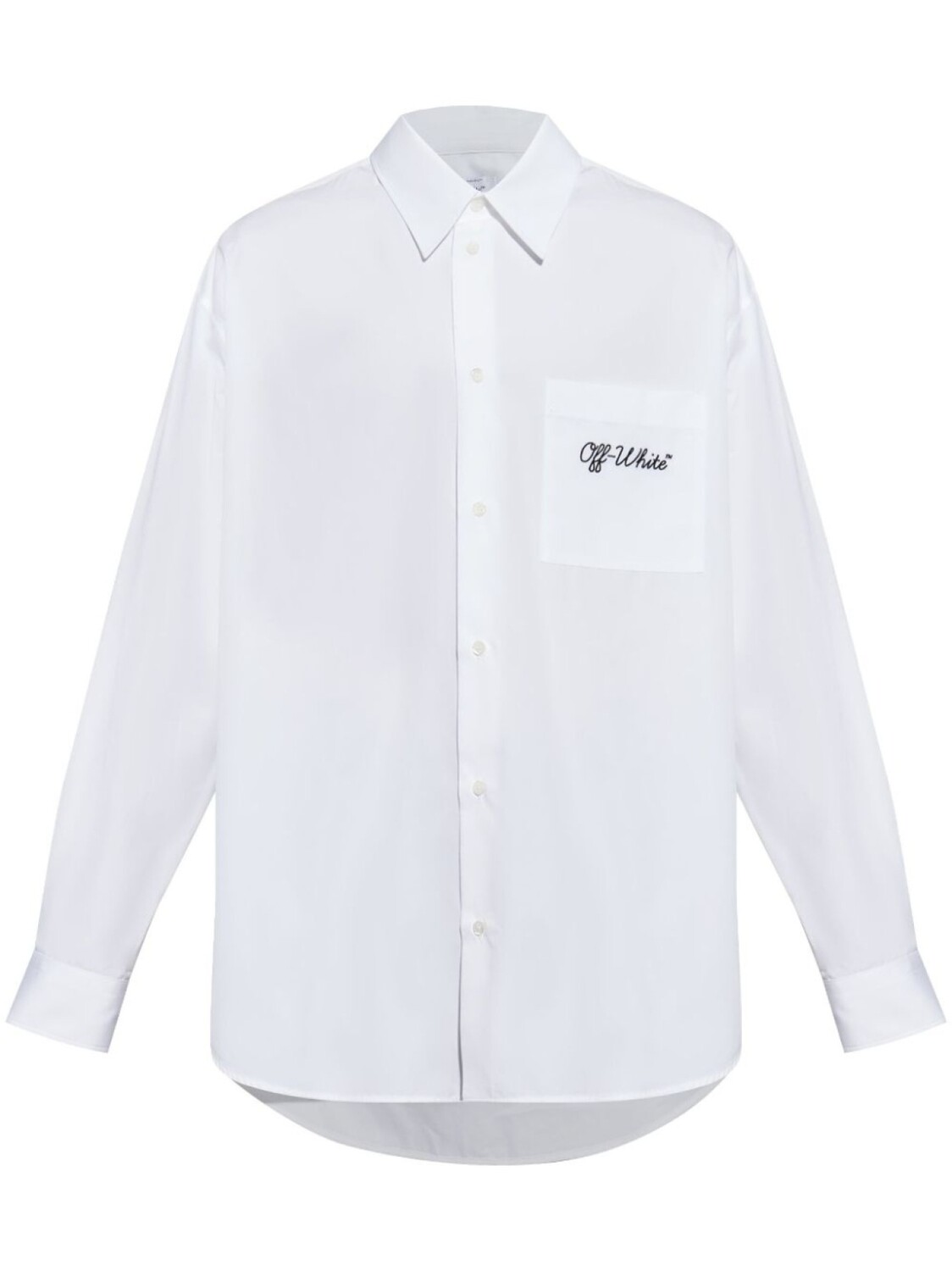 

Off-White рубашка с вышивкой, белый