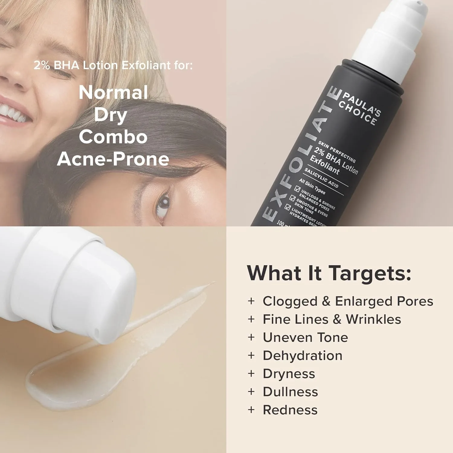 Отшелушивающий скраб для лица Paula's Choice Skin PERFECTING с 2% BHA и салициловой кислотой, флакон 95 мл. 97,6 мл (1 шт.) — фото 4