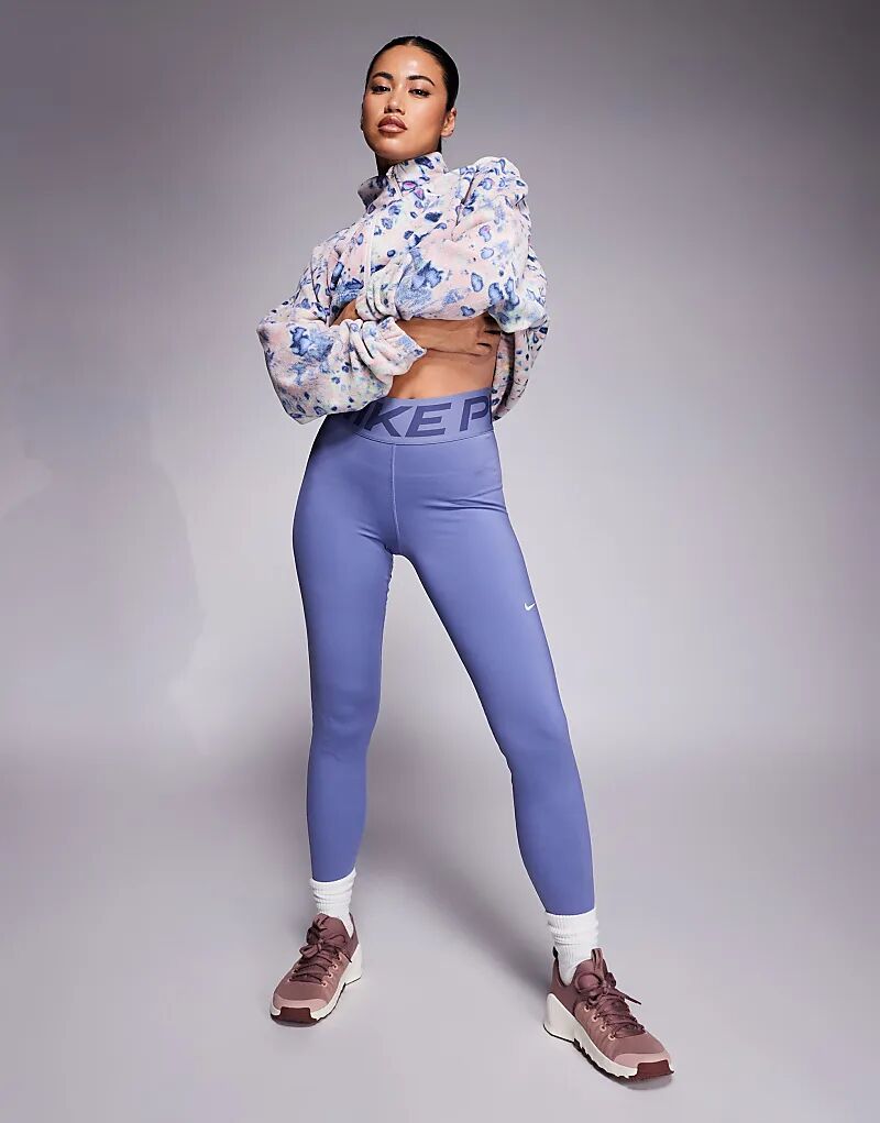 

Леггинсы Nike Pro Training с высокой талией, синего цвета