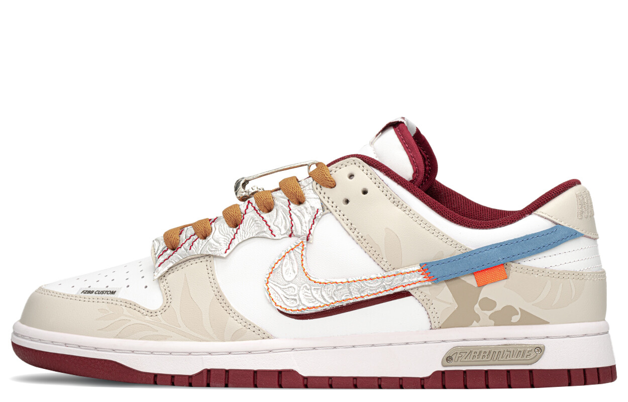 

Кроссовки Nike Dunk Skateboarding Shoes Men Low-top Brown/red, коричневый/красный