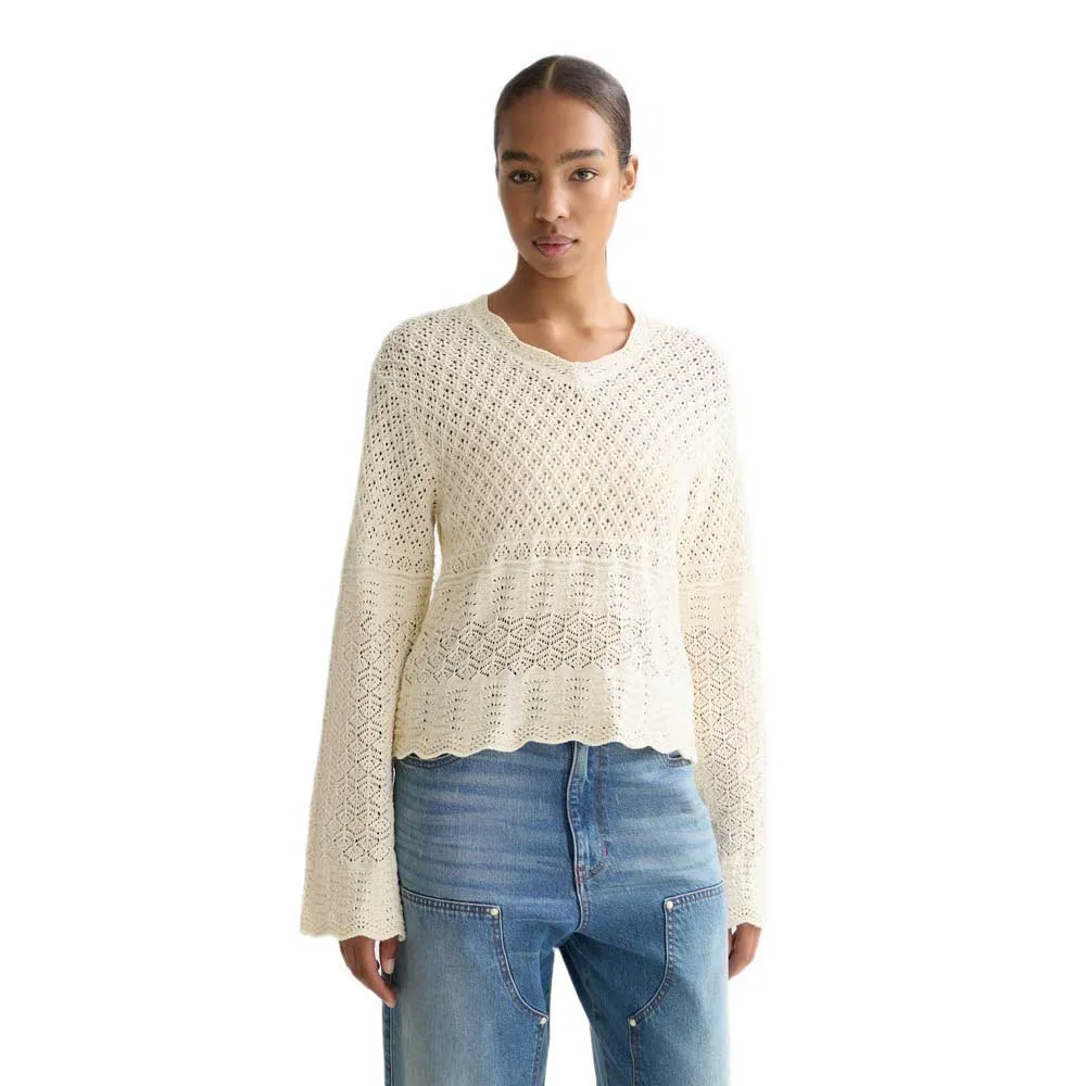 

Свитер с V-образным вырезом Scotch & Soda U9B01241T, бежевый