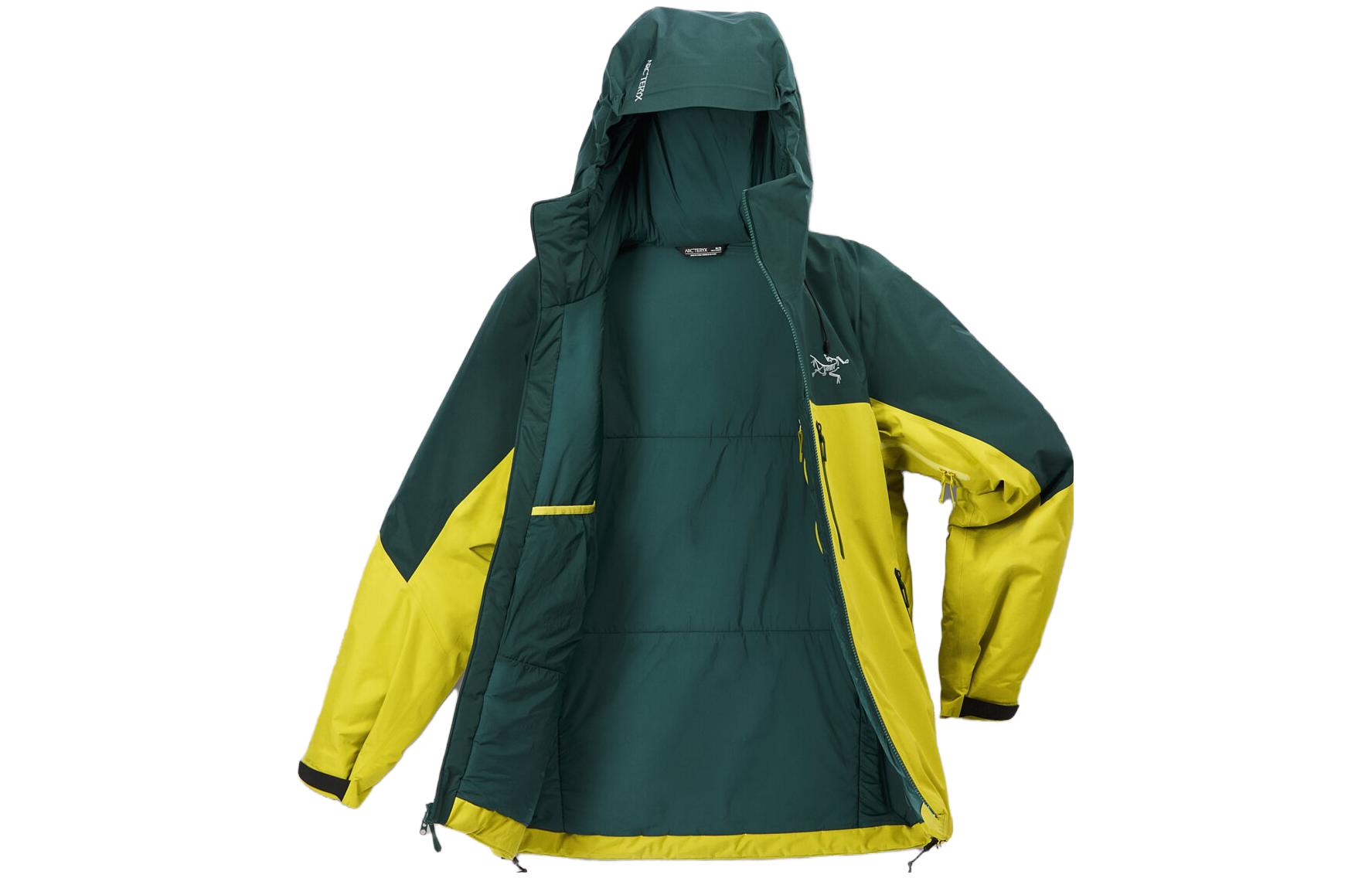 Arcteryx Утепленная куртка с капюшоном Beta, Rock Green/Pale Green/Lampyre/Pytheas — фото 4