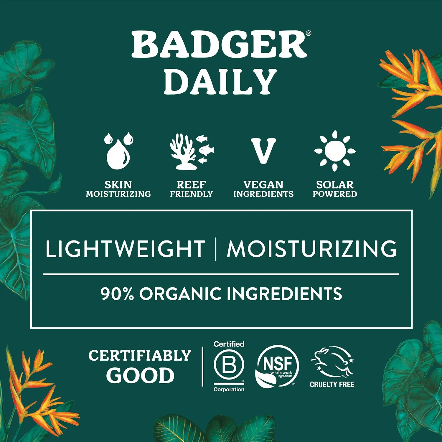 Ежедневный минеральный солнцезащитный крем SPF 30 Badger, None — фото 4