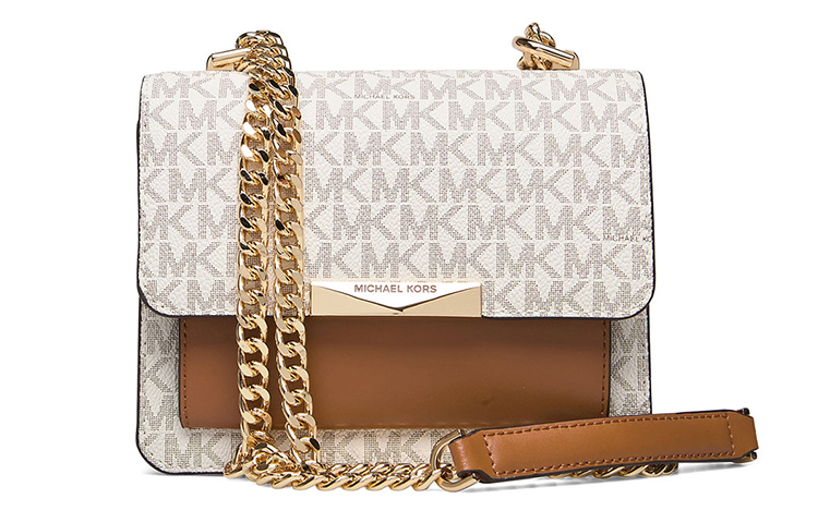 

Нефритовый кожаный поясной рюкзак маленький женский ванильно-белый MICHAEL KORS