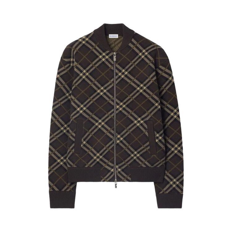 

Куртка Burberry Check Zip-Up Jacket, TRUFFLE