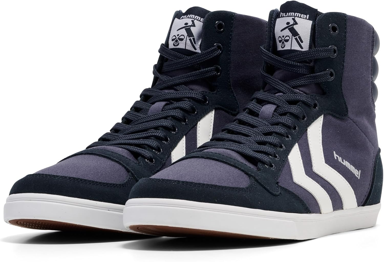 Кроссовки Hummel Unisex высокие, белый/синий — фото 2