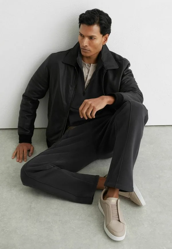 Кроссовки henry bonded стандартной посадки Reiss, Light Taupe Brown