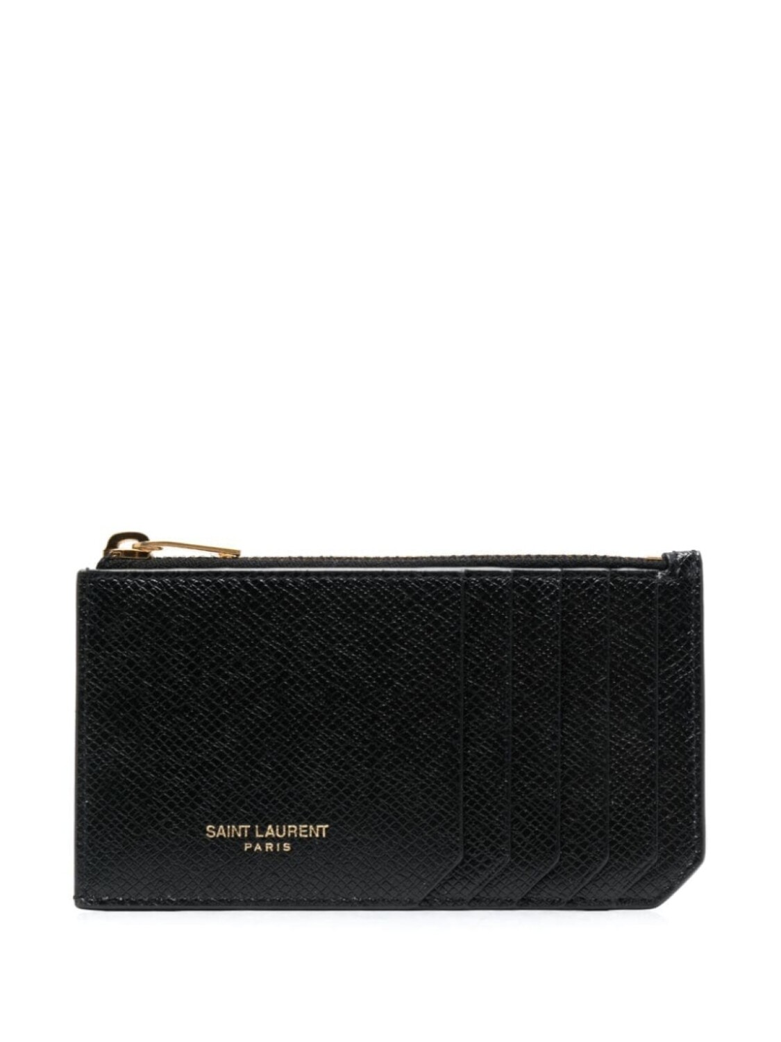 

Saint Laurent картхолдер с логотипом, черный