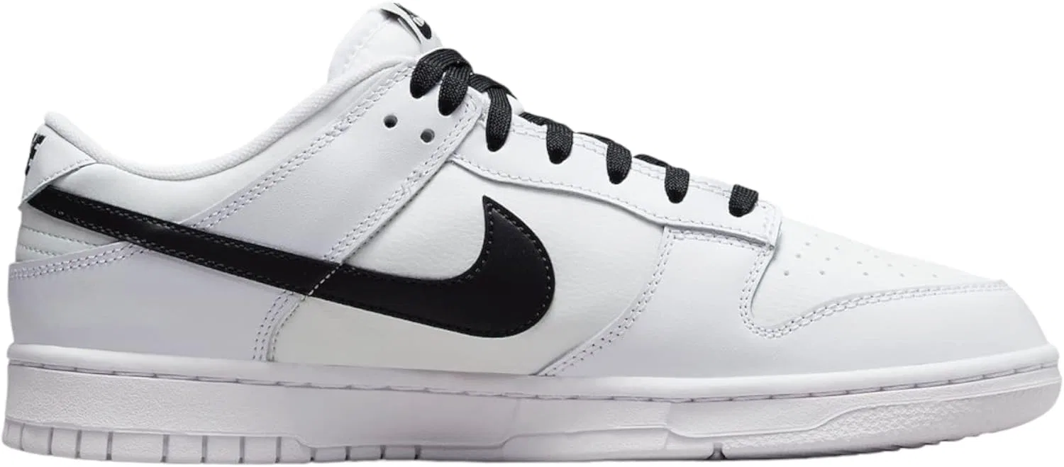Кроссовки мужские Nike Dunk Low, белый/черный/белый Summit White — фото 2