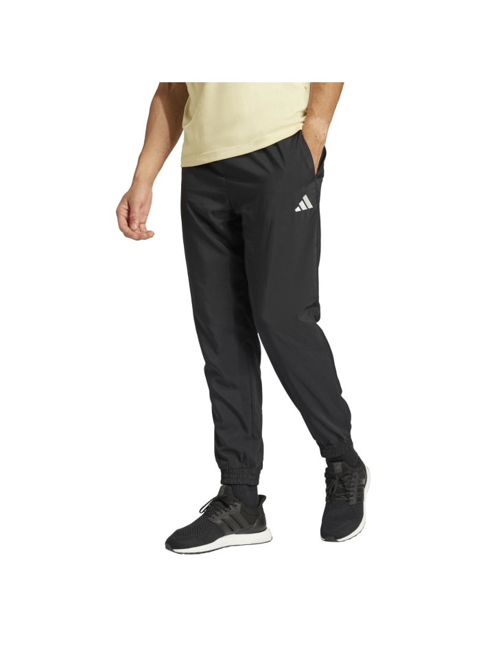 Adidas Черные укороченные спортивные штаны — фото 2