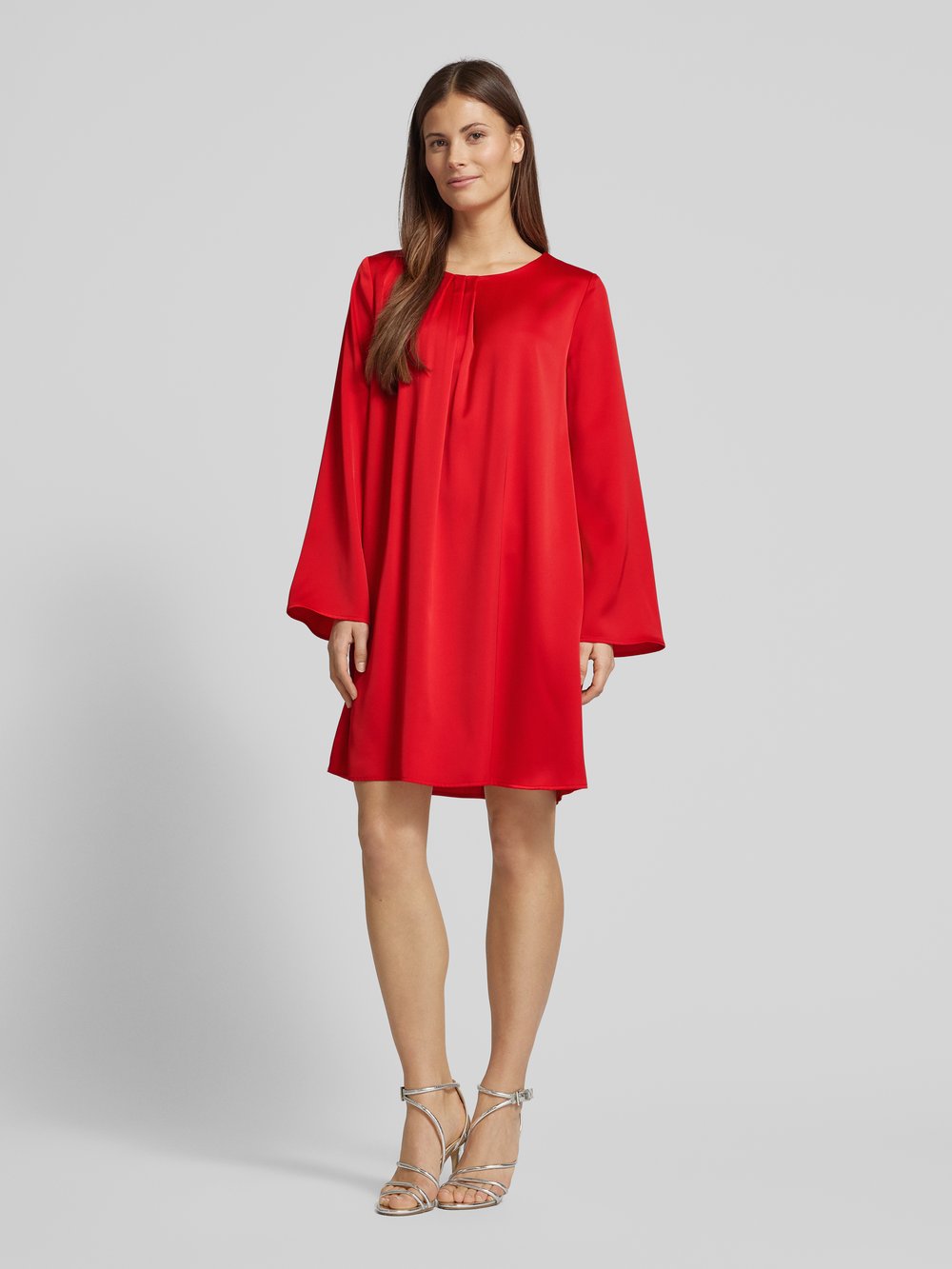

Платье миди с оборками Christian Berg Woman Selection, красный