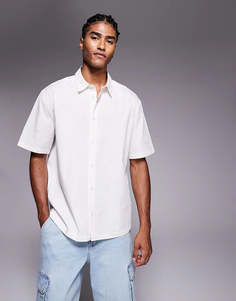 

Рубашка свободного кроя ASOS DESIGN белого цвета