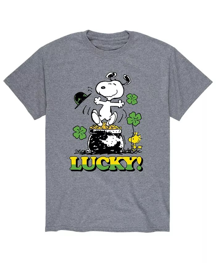

Мужская футболка Peanuts Lucky AIRWAVES, серый