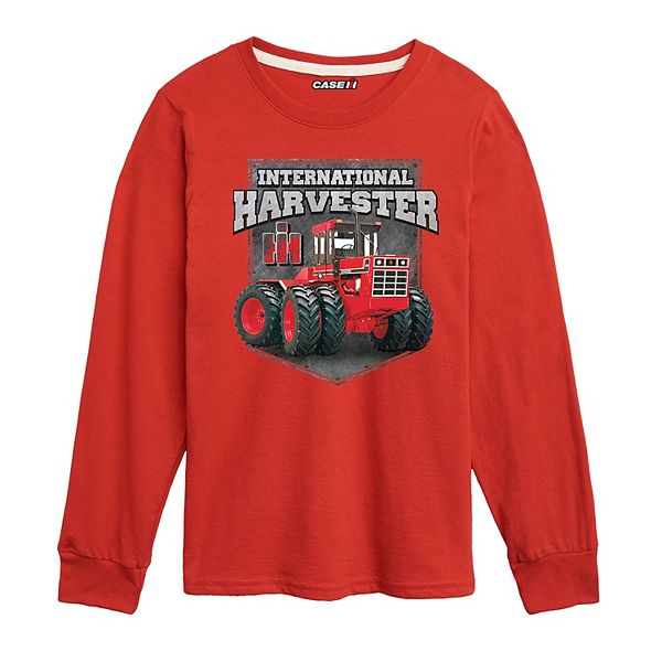 

Футболка с длинным рукавом Case IH для мальчиков 8-20 лет с металлическим значком Licensed Character, Red