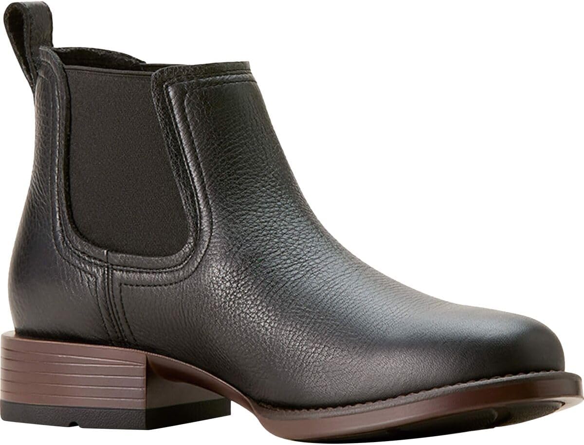 Детские сапоги ARIAT Booker Ultra с закругленным носком в стиле вестерн, черный — фото 2