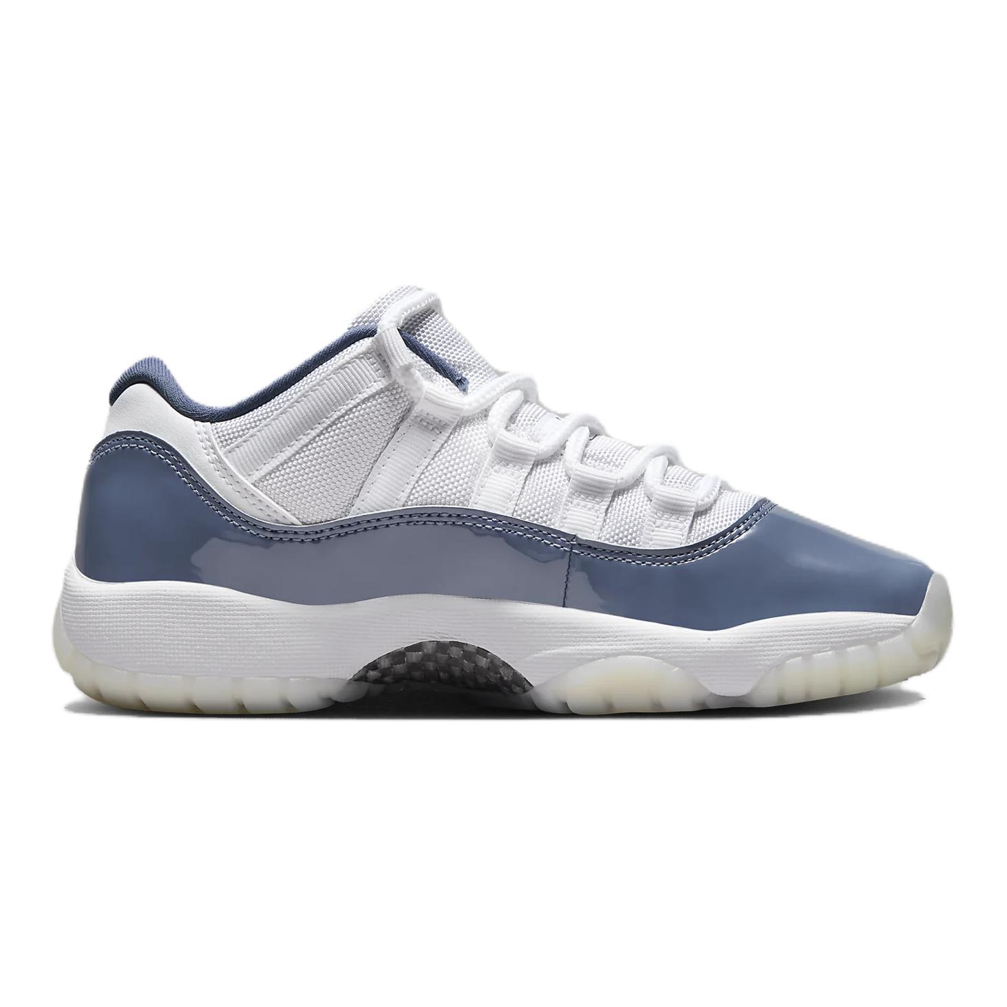 

11 Retro Low Diffused Blue GS Jordan, Бело-синий