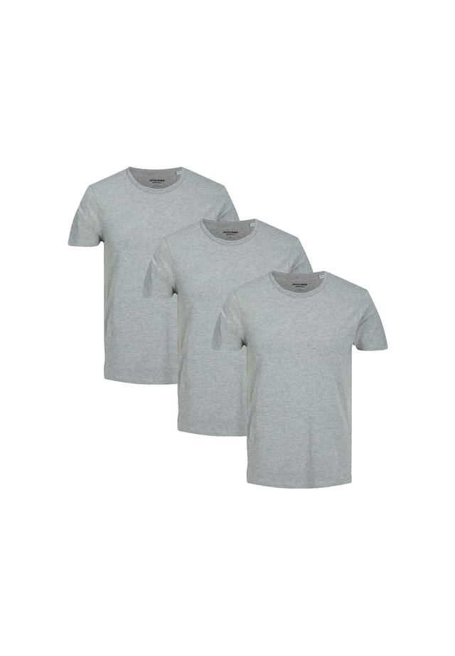 

Футболка 3 шт. в упаковке базовая Jack & Jones, серый