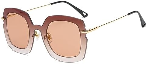 

Женские очки для фотосессий, подиумных показов, крупная оправа, женские солнцезащитные очки большого размера, летние очки-щитки, защита от ультрафиолета UV400 MTZJH, C2 Tea Tea