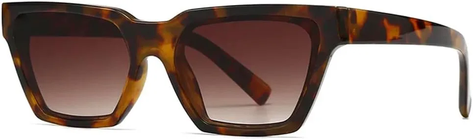 

Легкие велосипедные солнцезащитные очки с градиентными линзами UV400 и декоративными заклепками для мужчин и женщин, для путешествий и вождения UYPTK, C3 Leopard Tea