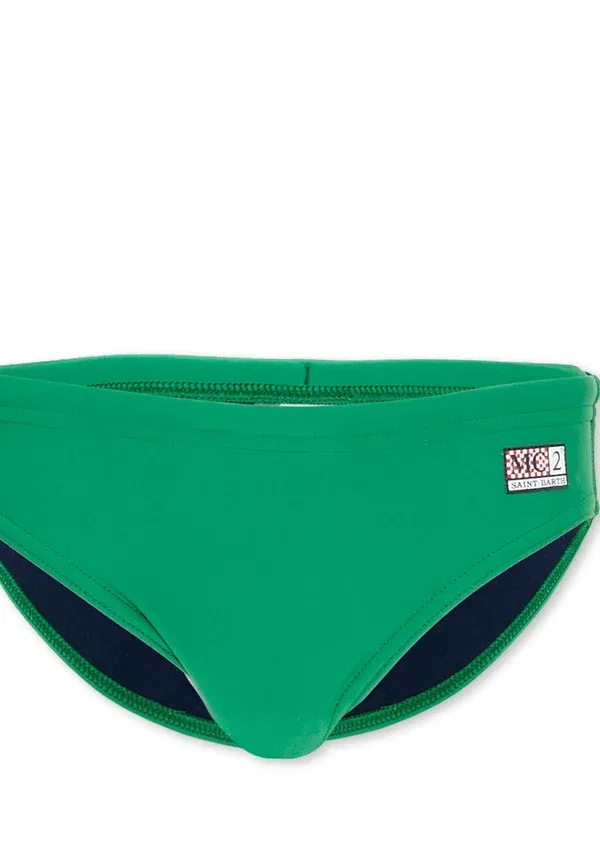 Плавки, облегающие, swimming briefs Mc2 Saint Barth, Green, зеленый — фото 3