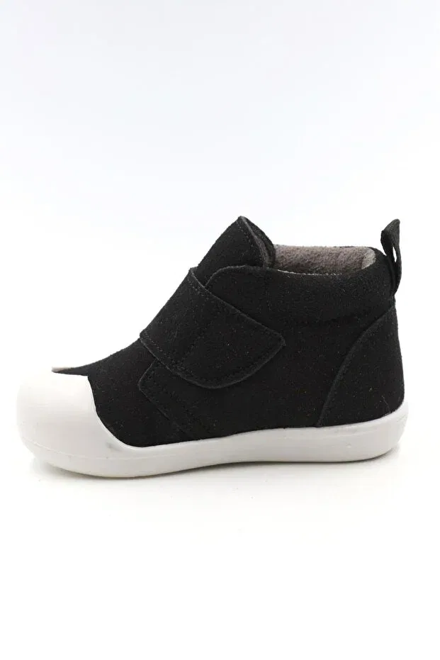 Детские ортопедические ботинки для мальчиков на липучке Macco Shoes, Black — фото 4