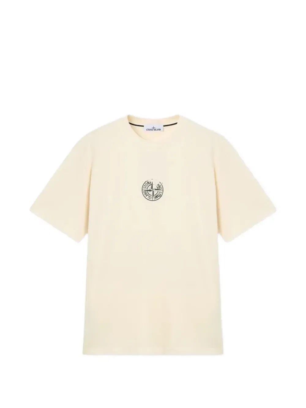 Футболка с логотипом Stone Island, бежевый