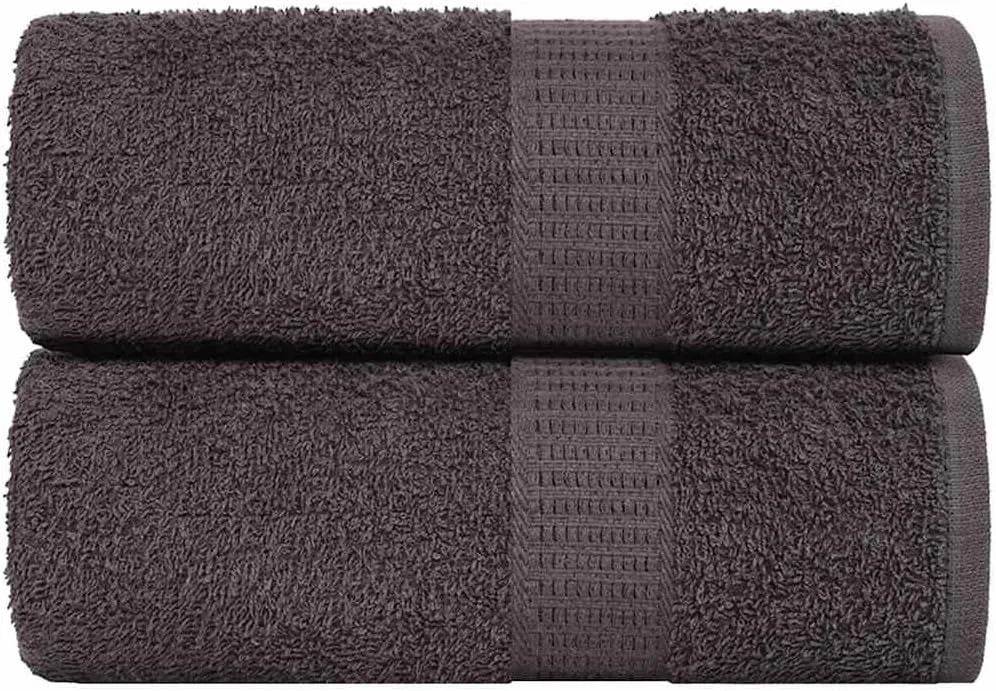 Мочалка из 100% хлопка, 2 шт, AJJHUUKI, 15x21 см, Anthrazit