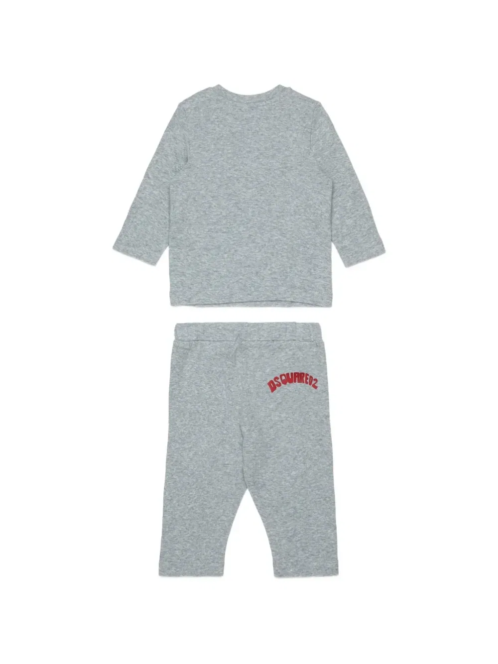 Комплект для новорожденного с логотипом Dsquared2 Kids, серый — фото 2