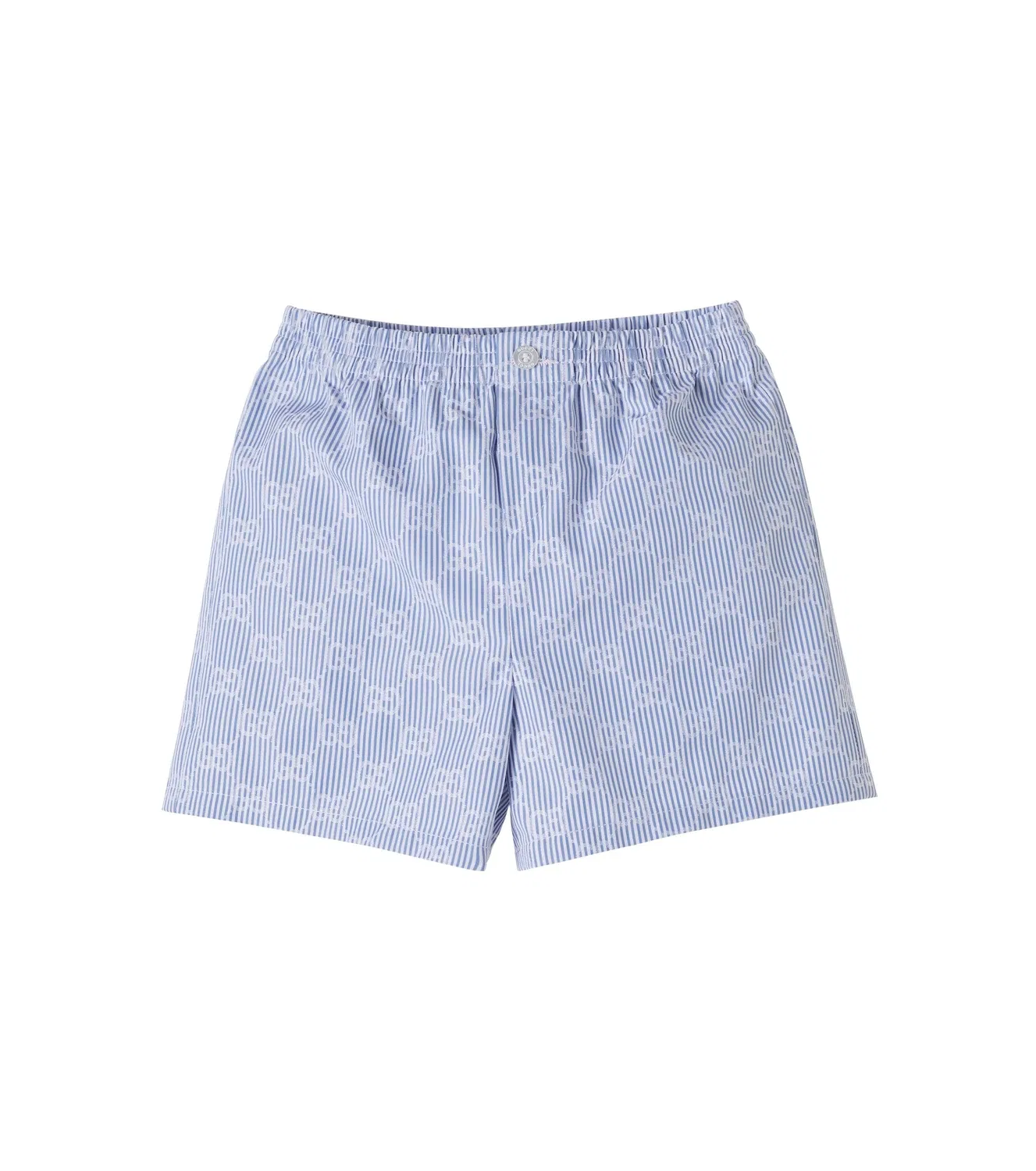 Шорты хлопковые с пуговицами Gucci Kids, белый