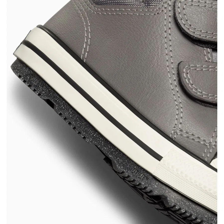 Ботинки детские из кожи Converse Chuck Taylor All Star Berkshire, Серый — фото 4