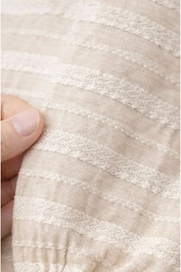 Детское платье для девочек льняное Basics Baby Corner, Beige — фото 3