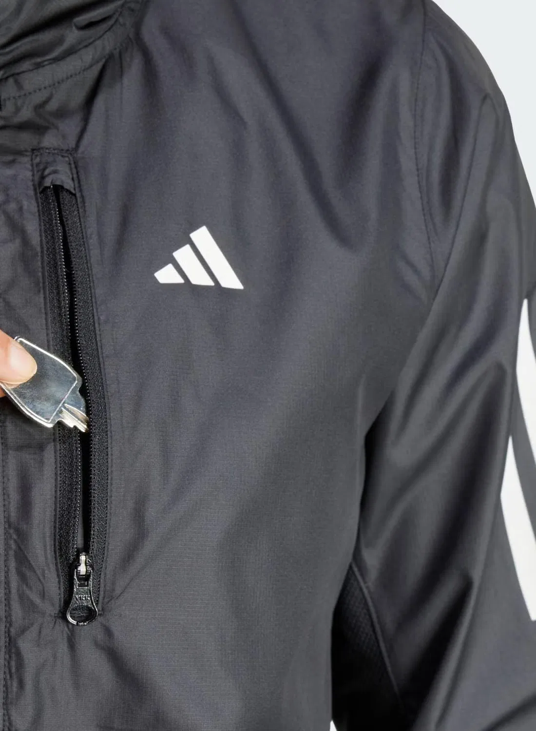 Куртка беговая с технологией WIND.RDY Own the Run Adidas, черный — фото 4