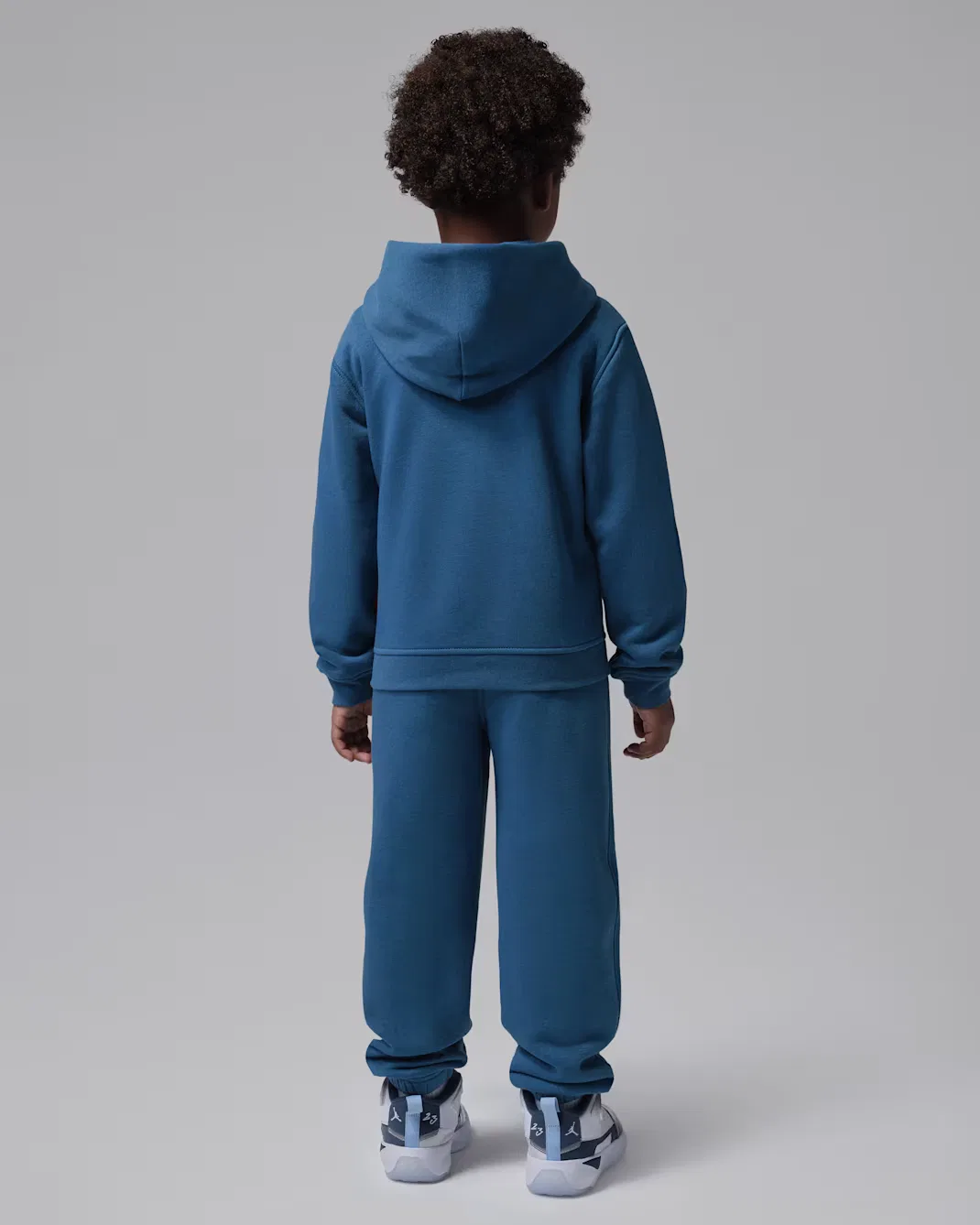 Комплект Jordan Brooklyn Fleece из двух предметов (худи на молнии и брюки) для детей младшего возраста, True Blue — фото 2