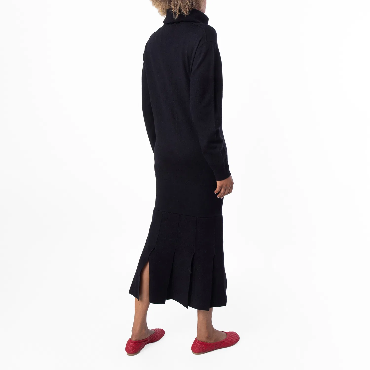 Платье шерстяное с длинным рукавом Long-Sleeved Wool Dress Burberry, Coal — фото 4