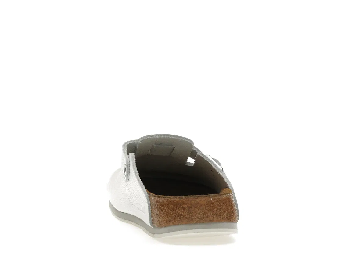 Детские клоги Birkenstock Boston Super Grip, White — фото 4