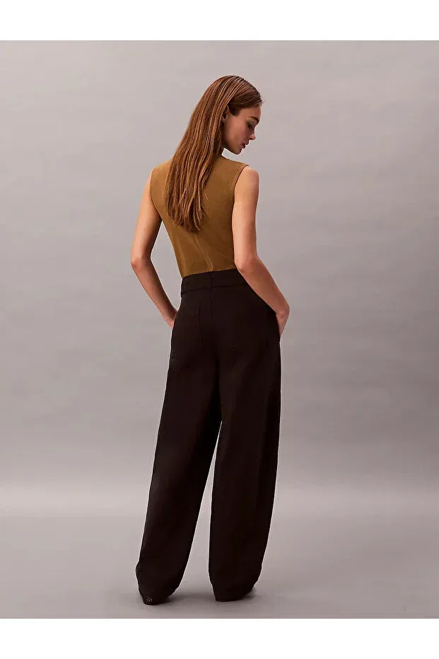 Женские брюки из хлопка Calvin Klein, Black — фото 4