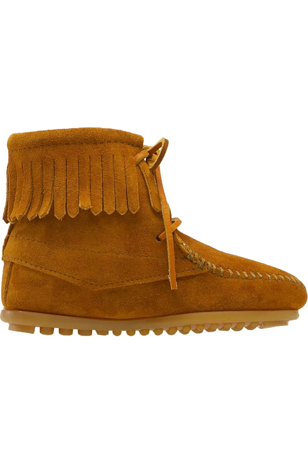 Детские ботинки с бахромой Fringe Boot Minnetonka, коричневый — фото 3