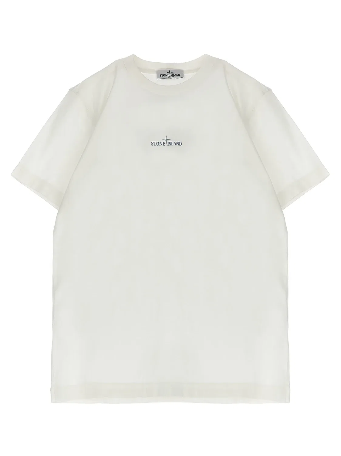 Футболка с принтом Stone Island Junior, белый