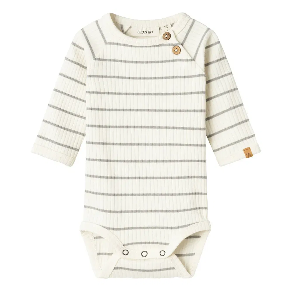 Боди с длинными рукавами Name It Kail Lil Atelier, бежевый