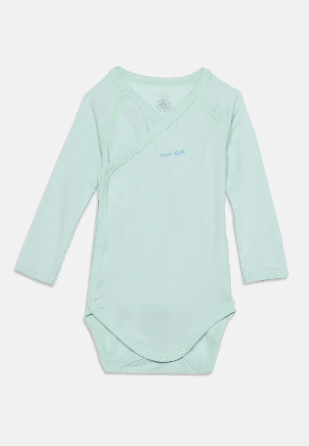 Комплект из 3 боди унисекс Petit Bateau, Green/White — фото 3