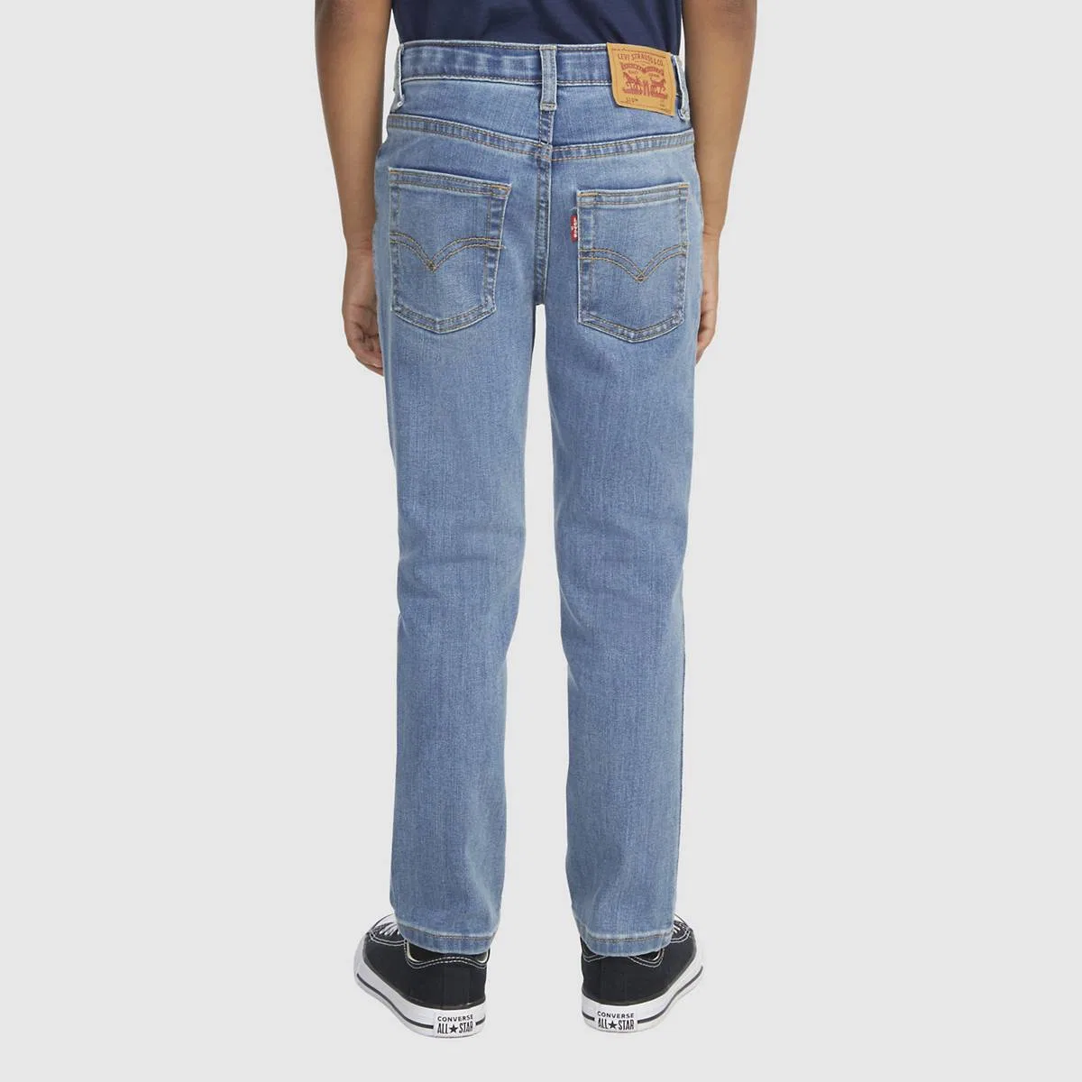 узкие джинсы 510 из экологичной ткани для мальчиков 4-7 лет Levi's, Milestone - Medium Wash — фото 4