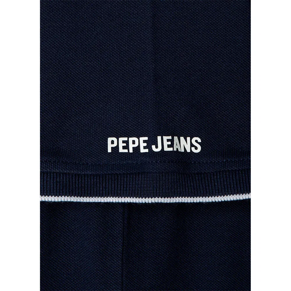 Пикейная рубашка поло с коротким рукавом Hayden Pepe Jeans, синий — фото 4