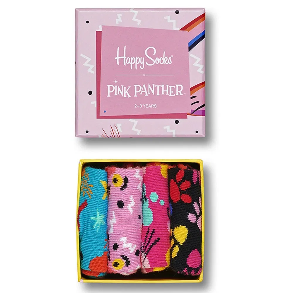 Носки розовый Panther 4 пары Happy Socks, розовый