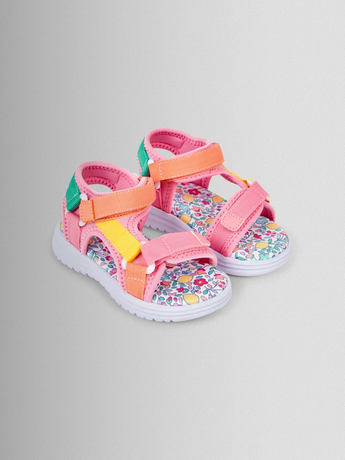 Сандалии JoJo Maman Bébé Colour Block, розовый