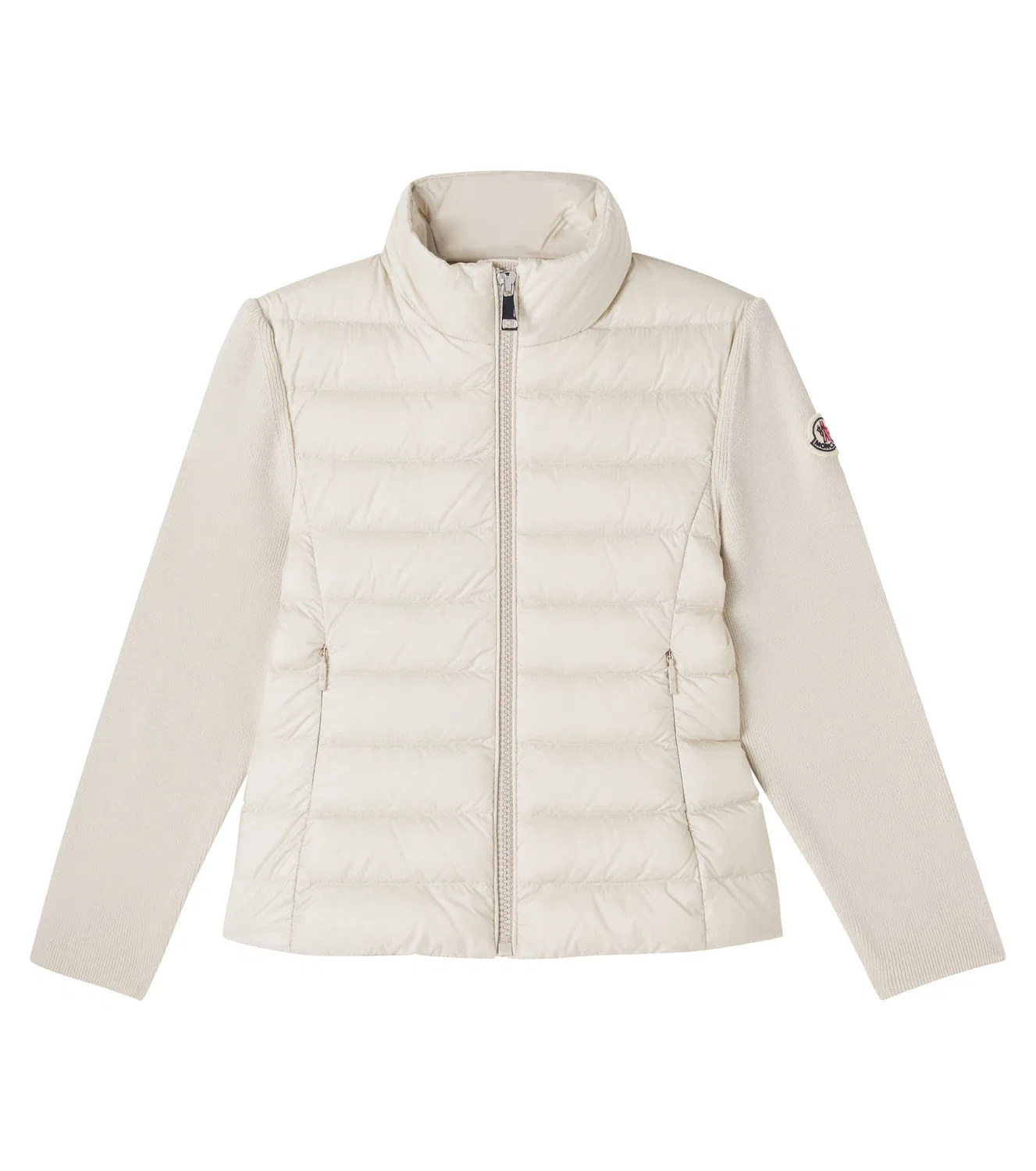 Легкая куртка из шерсти Moncler Enfant, бежевый