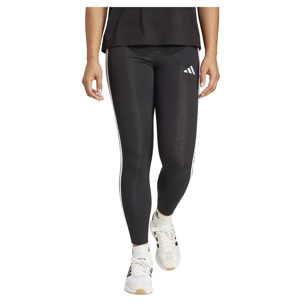 Леггинсы с лампасами Adidas, черный