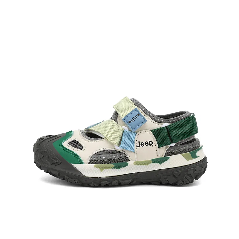 Детские сандалии с открытым носком, модель 25SS7264L, Jeep, Grey White Green