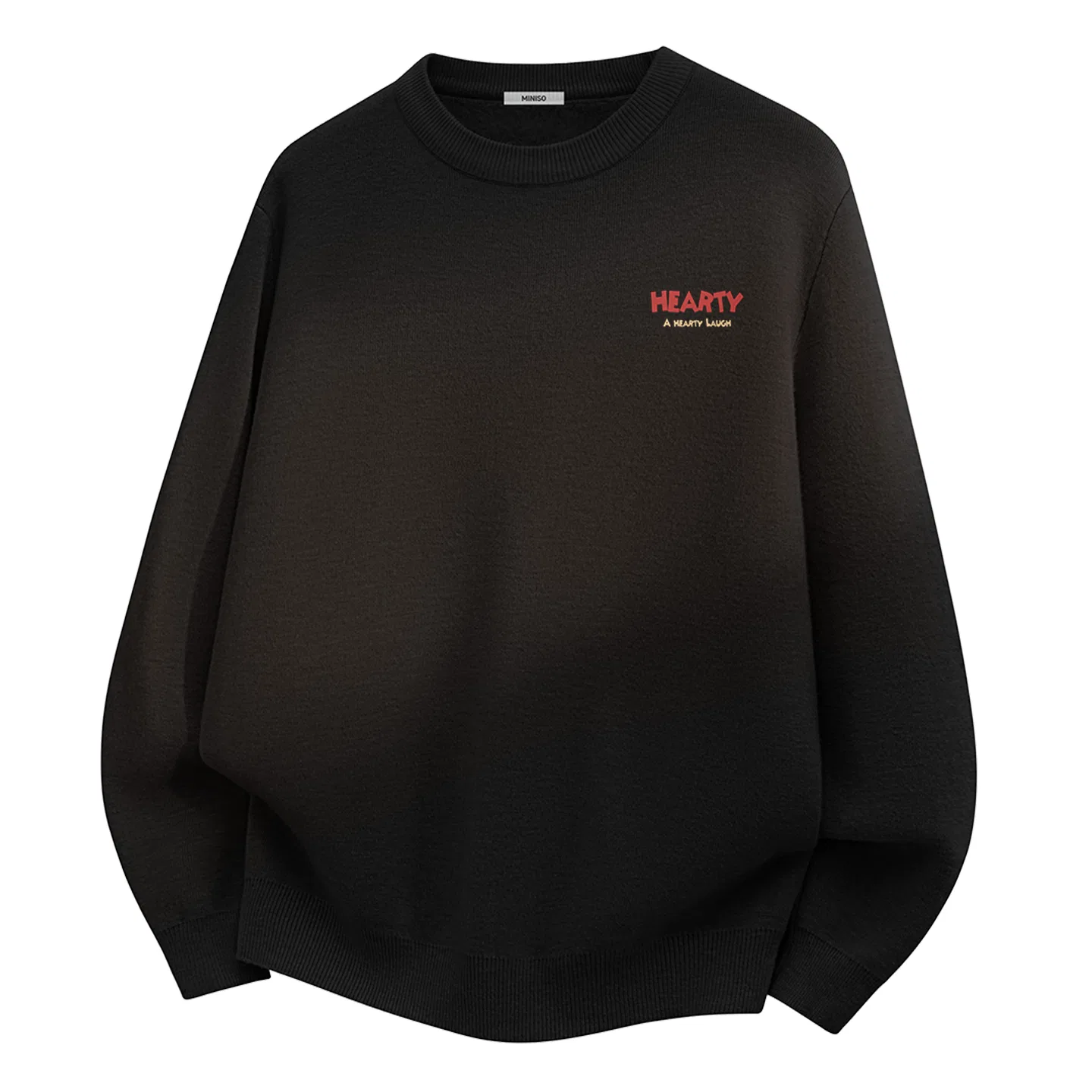 Детский свитер с логотипом B Hearty Chest MINISO, Black