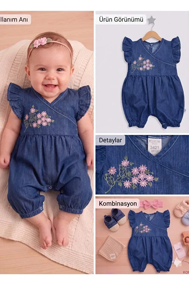 Детский комбинезон для девочек с длинным рукавом Young Myzi Store, Navy Blue