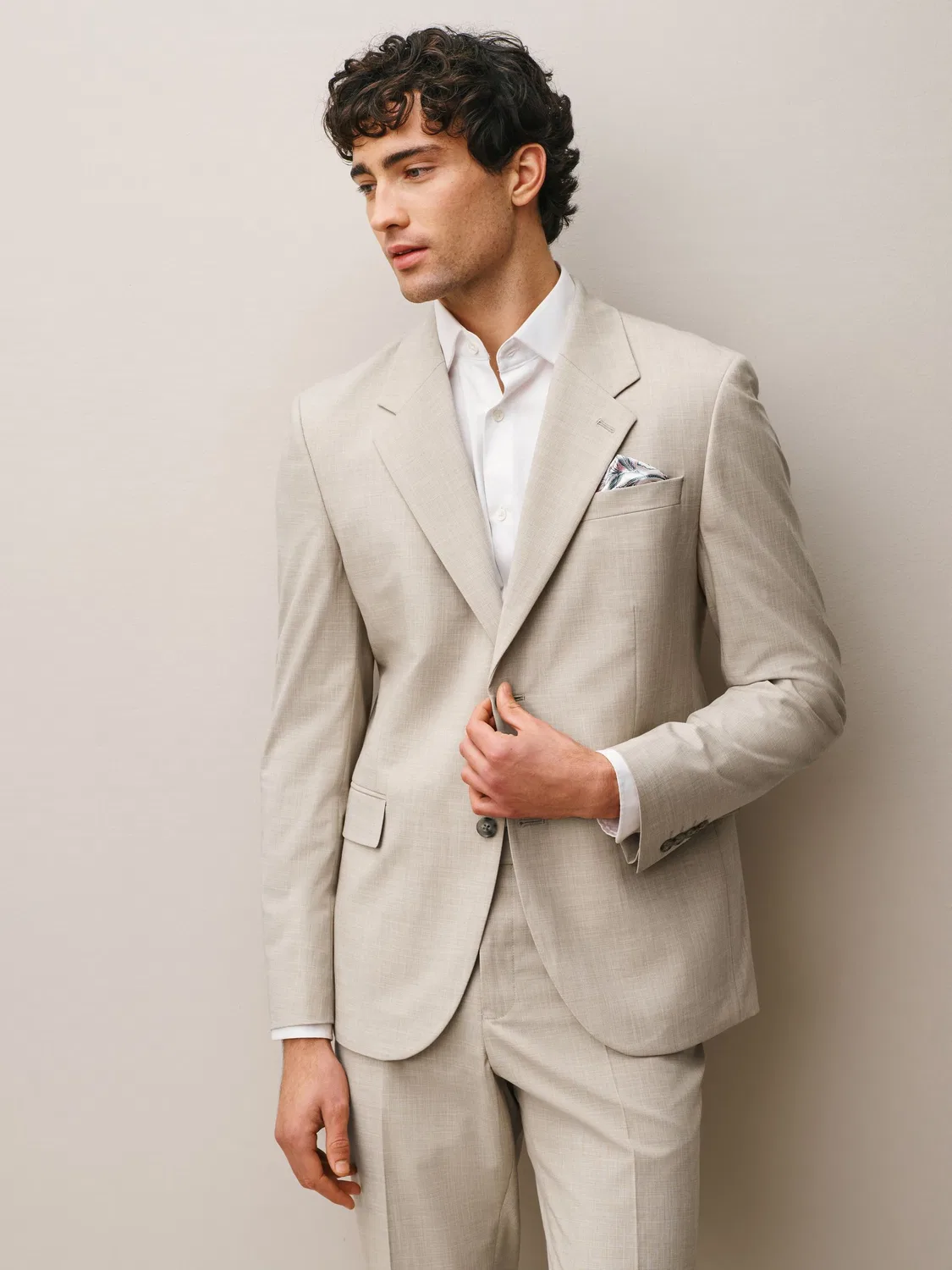 Пиджак Slim Fit Motionflex Next, Stone